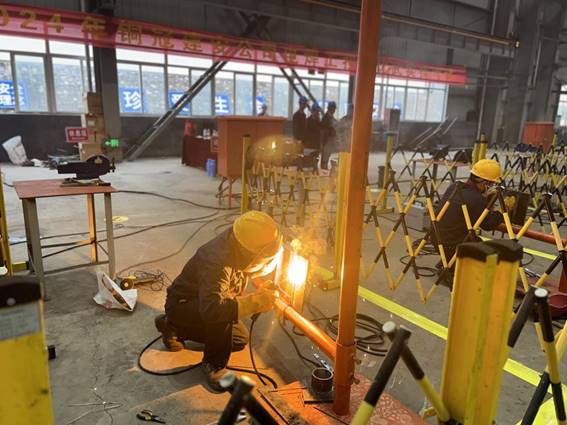 公司舉辦電焊工、電工技術(shù)比武